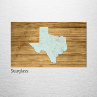 Texas Isolated Engraved Map (Standard)