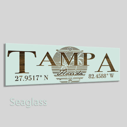 FP0383 - Tampa, Florida Engraved Stick (Bronze)
