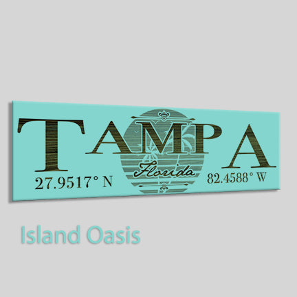 FP0383 - Tampa, Florida Engraved Stick (Bronze)