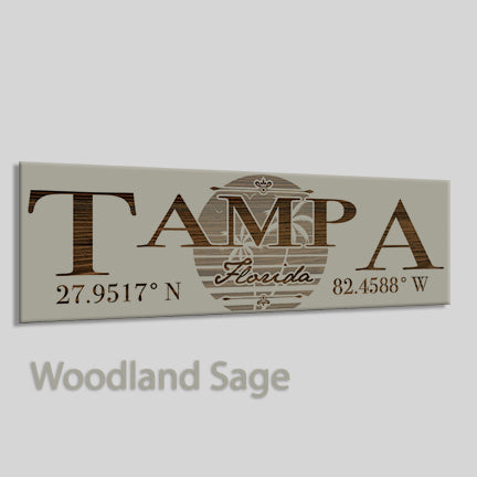 FP0383 - Tampa, Florida Engraved Stick (Bronze)