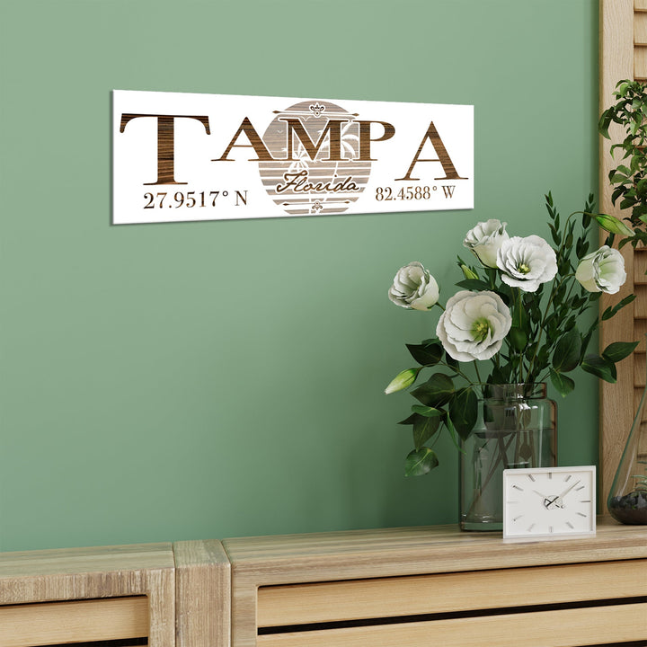 FP0383 - Tampa, Florida Engraved Stick (Bronze)