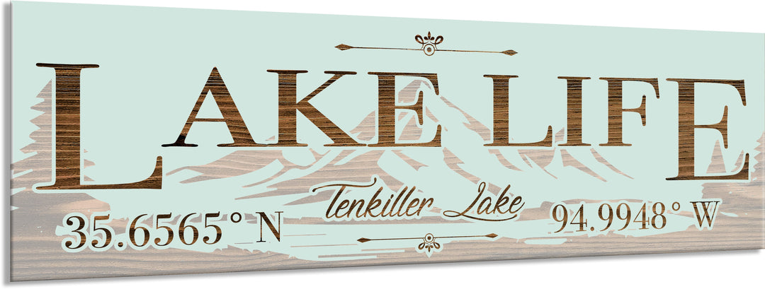 FP0252 - Tenkiller Lake, OK Engraved Stick (Standard)