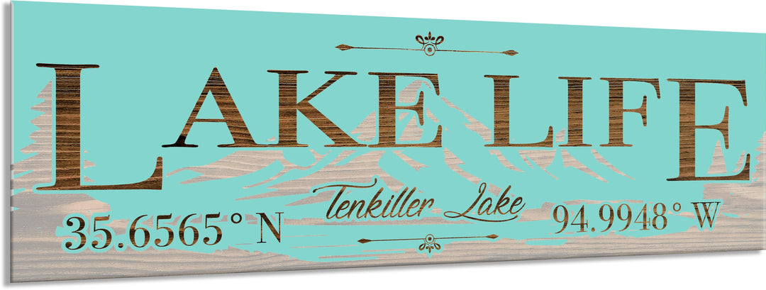 FP0252 - Tenkiller Lake, OK Engraved Stick (Standard)