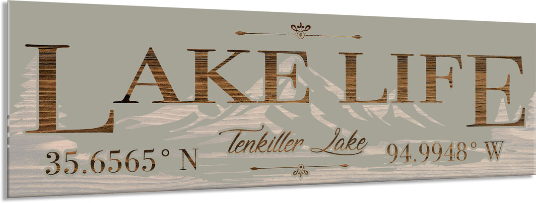 FP0252 - Tenkiller Lake, OK Engraved Stick (Standard)