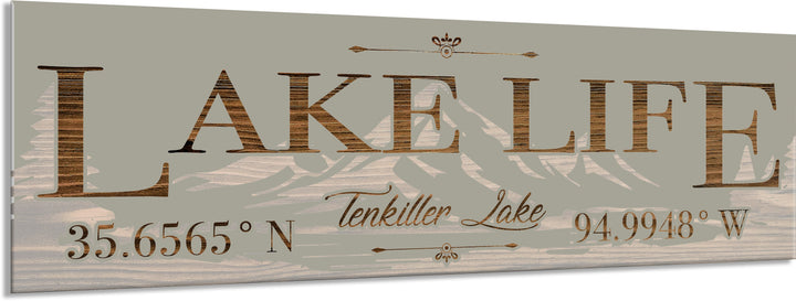 FP0252 - Tenkiller Lake, OK Engraved Stick (Standard)