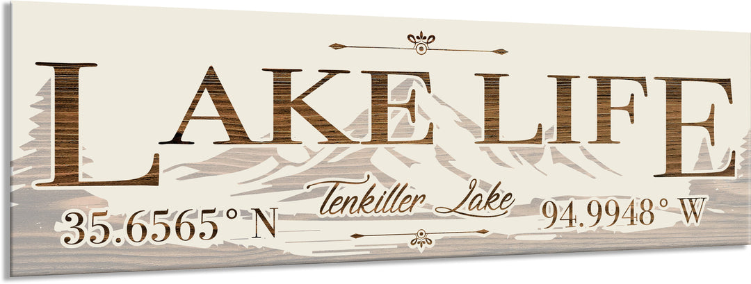 FP0252 - Tenkiller Lake, OK Engraved Stick (Standard)