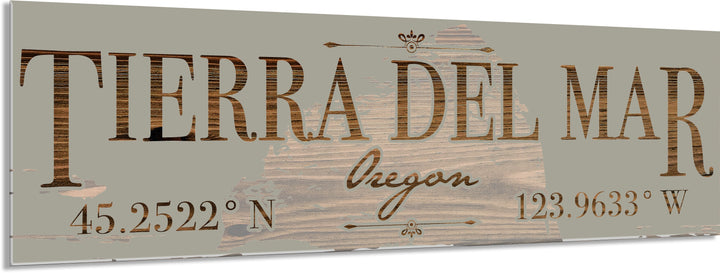 FP0879 - Tierra Del Mar, OR Engraved Stick (Standard)