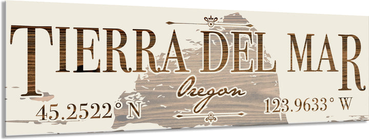 FP0879 - Tierra Del Mar, OR Engraved Stick (Standard)