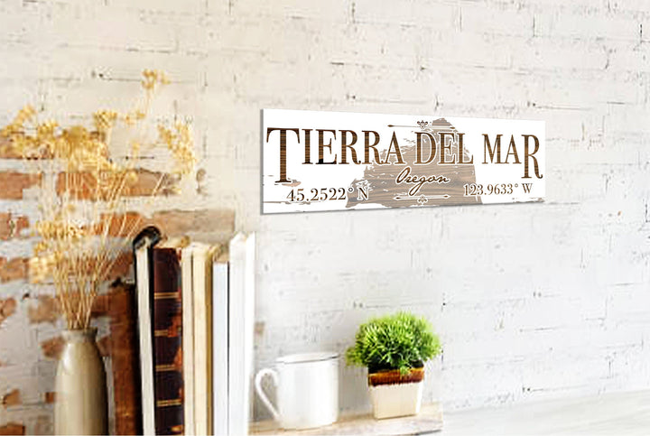 FP0879 - Tierra Del Mar, OR Engraved Stick (Standard)