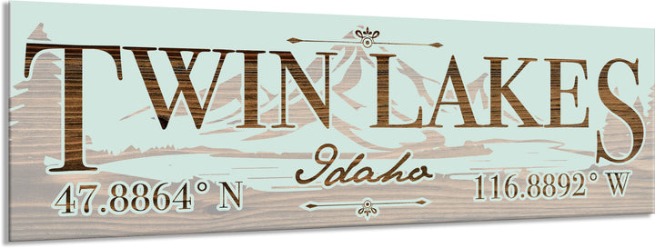 FP1191 - Twin Lakes, ID Engraved Stick (Standard)