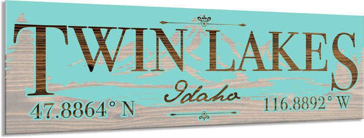 FP1191 - Twin Lakes, ID Engraved Stick (Standard)