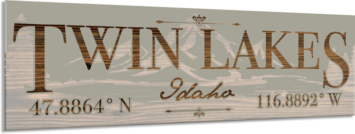 FP1191 - Twin Lakes, ID Engraved Stick (Standard)