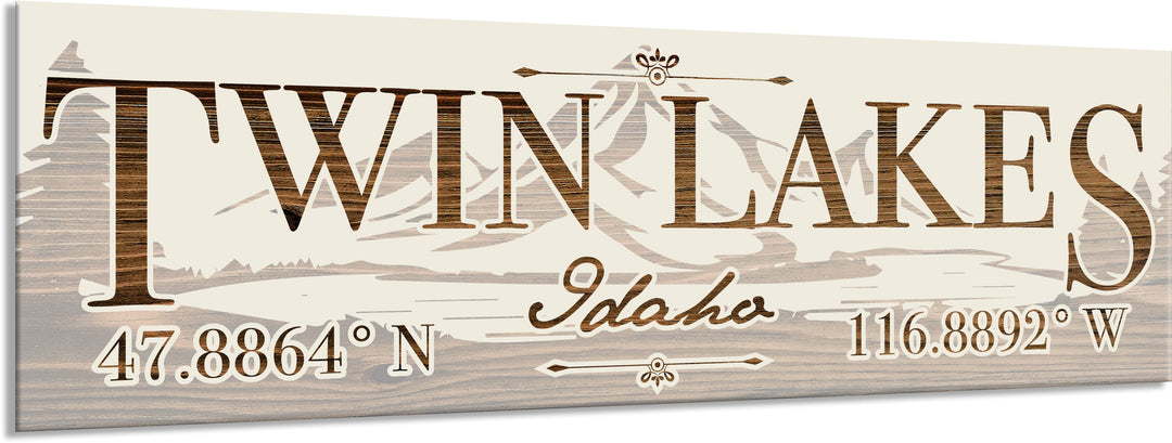 FP1191 - Twin Lakes, ID Engraved Stick (Standard)