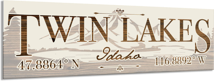 FP1191 - Twin Lakes, ID Engraved Stick (Standard)