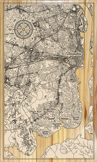 FP2075 - Mount Vernon, VA Printed Map (Standard)