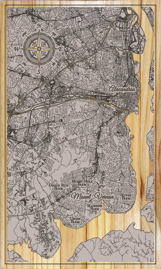 FP2075 - Mount Vernon, VA Printed Map (Standard)