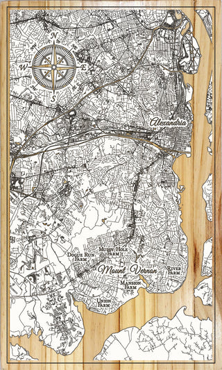 FP2075 - Mount Vernon, VA Printed Map (Standard)
