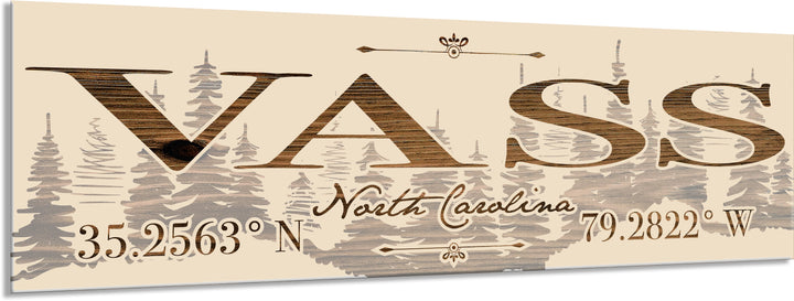 FP1449 - Vass, NC Engraved Stick (Standard)