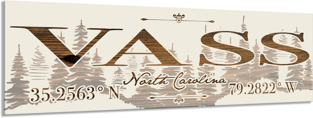 FP1449 - Vass, NC Engraved Stick (Standard)