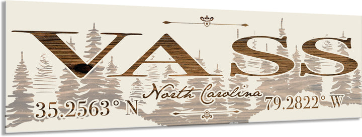 FP1449 - Vass, NC Engraved Stick (Standard)
