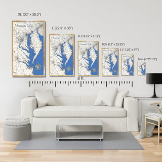Custom Elevated Printed Wood Map