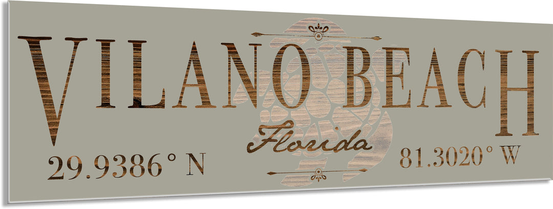 FP1717 - Vilano Beach, FL Engraved Stick (Silver)