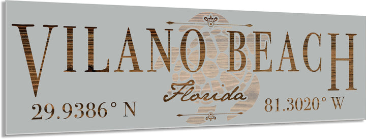 FP1717 - Vilano Beach, FL Engraved Stick (Silver)