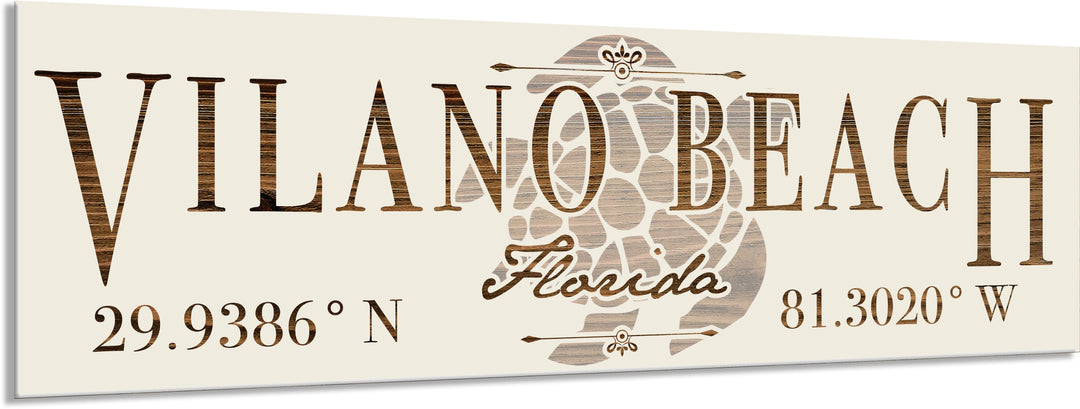 FP1717 - Vilano Beach, FL Engraved Stick (Silver)