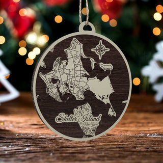 FP0200 - Shelter Island, NY Engraved Ornament (Standard)