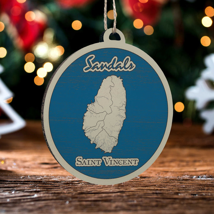 FP0699 - Saint Vincent Printed Ornament (Bronze)