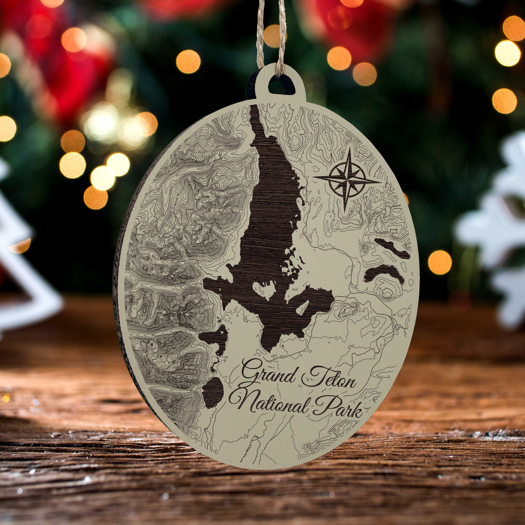 FP0614 - Grand Teton Nat'l Park Engraved Ornament (Bronze)