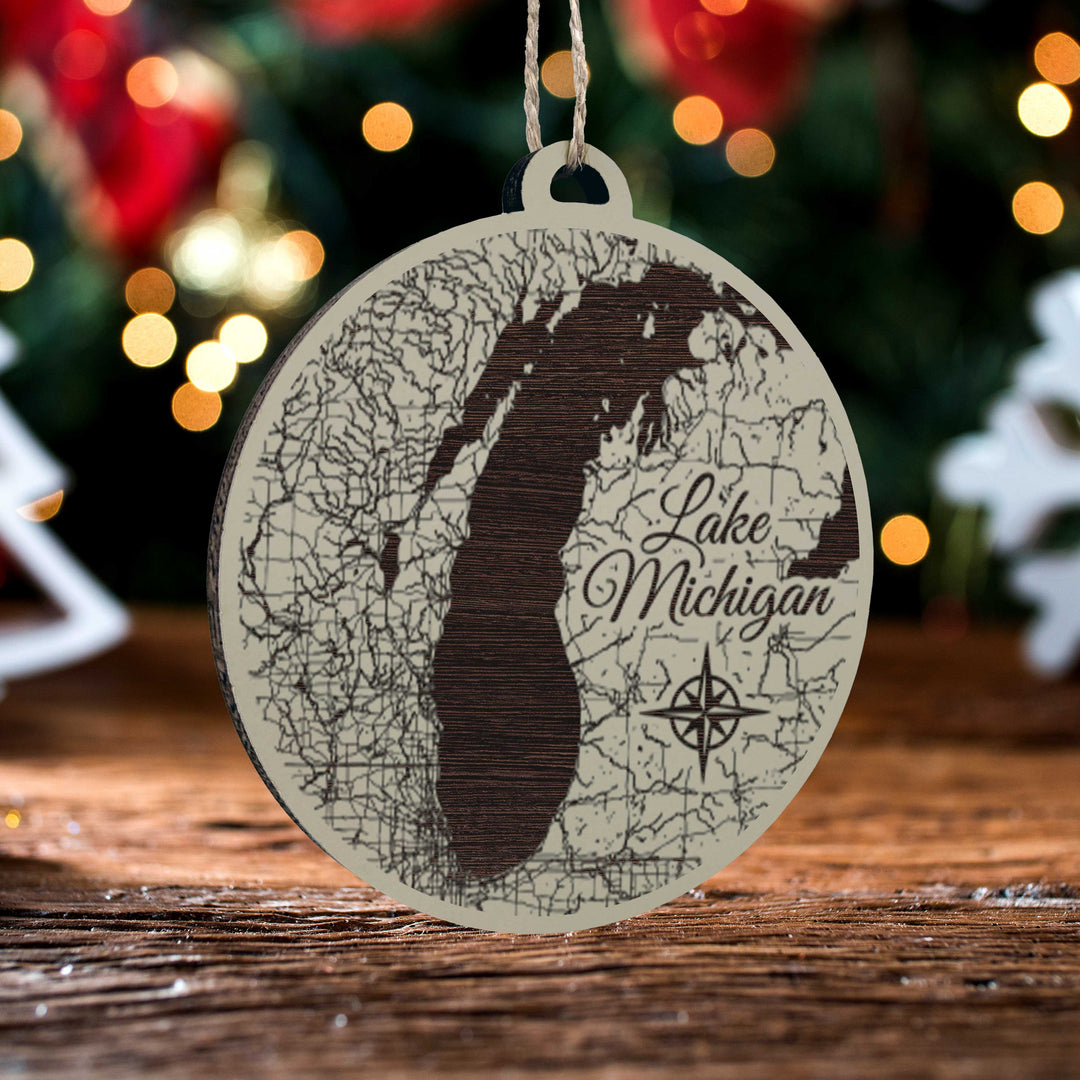FP1534 - Lake Michigan Engraved Ornament (Standard)