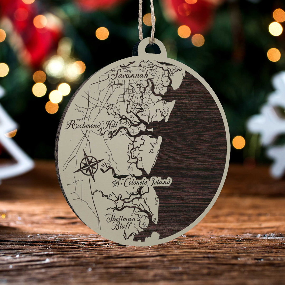 FP0488 -  Ellas, GA Engraved Ornament (Standard)