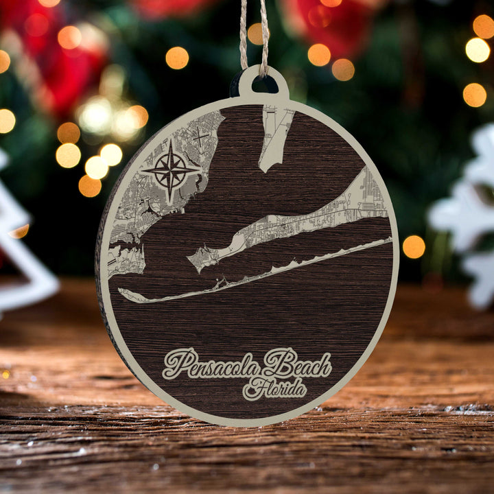 FP1153 - Pensacola Beach Engraved Ornament (Standard)