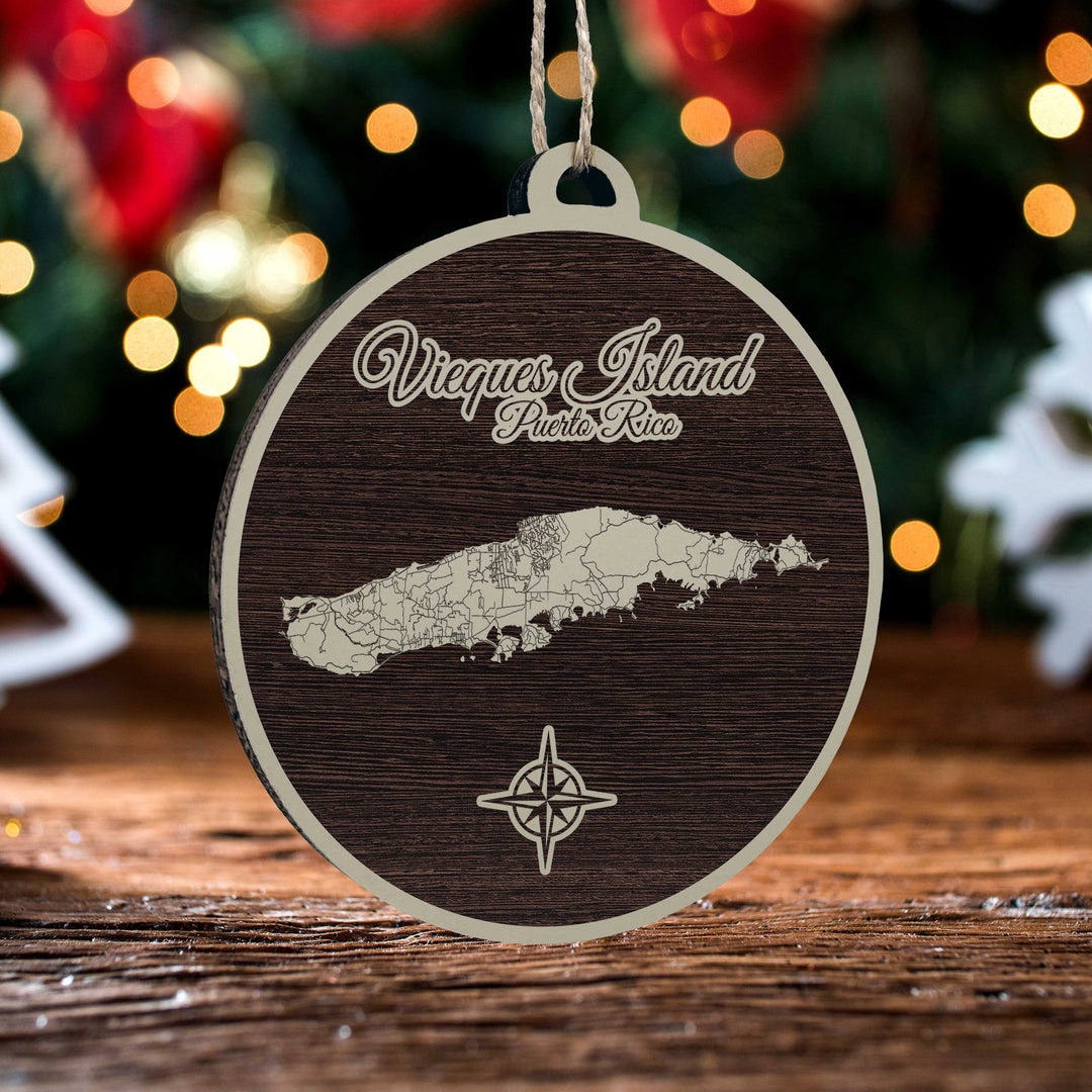 FP0881 - Vieques Island, PR Engraved Ornament (Standard)