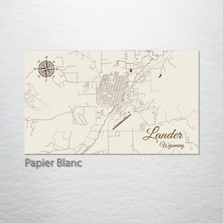 Lander, Wyoming Street Map