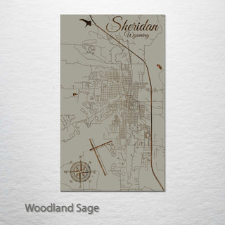 Sheridan, Wyoming Street Map