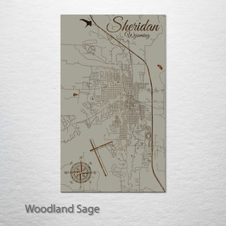 Sheridan, Wyoming Street Map
