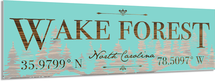 FP0849 - Wake Forest, NC Trees Engraved Stick (Standard)