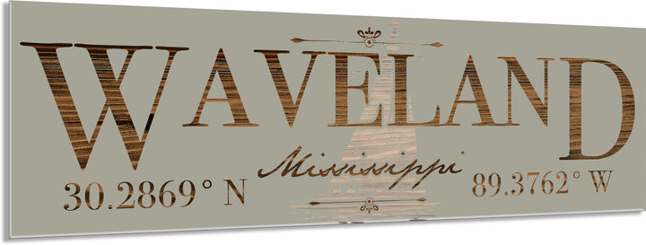 FP1234 - Waveland, MS Engraved Stick (Standard)