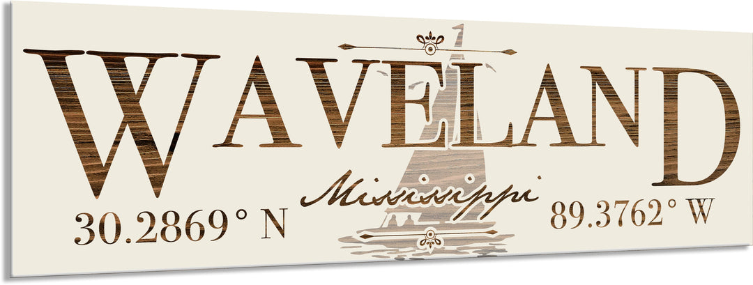 FP1234 - Waveland, MS Engraved Stick (Standard)