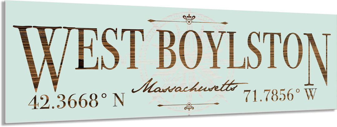 FP1039 - West Boylston, MA Engraved Stick (Standard)