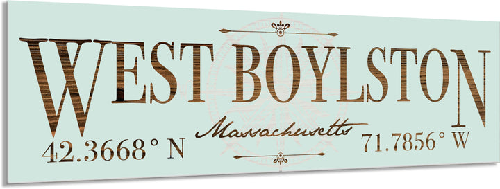 FP1039 - West Boylston, MA Engraved Stick (Standard)
