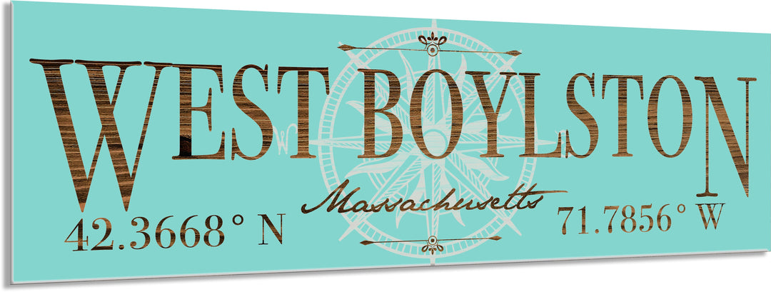 FP1039 - West Boylston, MA Engraved Stick (Standard)