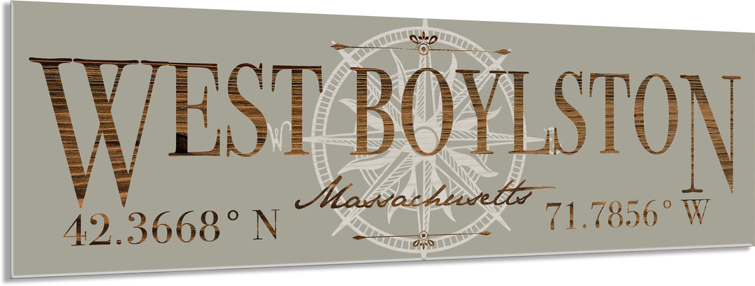 FP1039 - West Boylston, MA Engraved Stick (Standard)