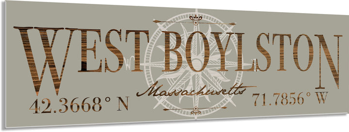 FP1039 - West Boylston, MA Engraved Stick (Standard)