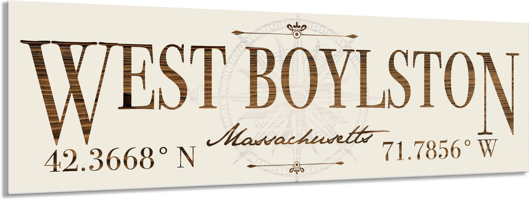 FP1039 - West Boylston, MA Engraved Stick (Standard)