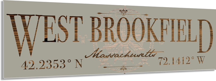 FP0805 - West Brookfield, MA Engraved Stick (Standard)