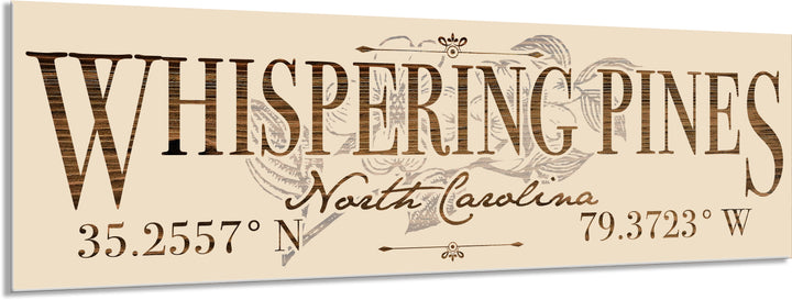 FP1371 - Whispering Pines, Dogwood NC Engraved Stick (Standard)