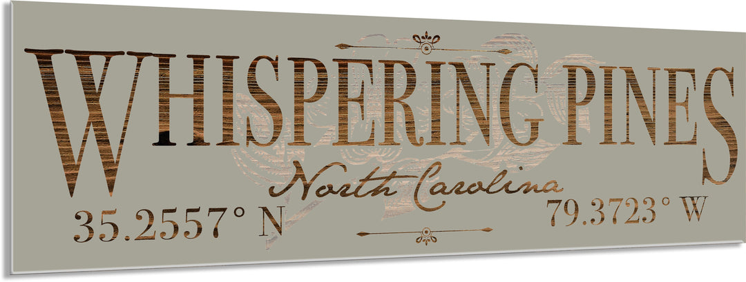 FP1371 - Whispering Pines, Dogwood NC Engraved Stick (Standard)